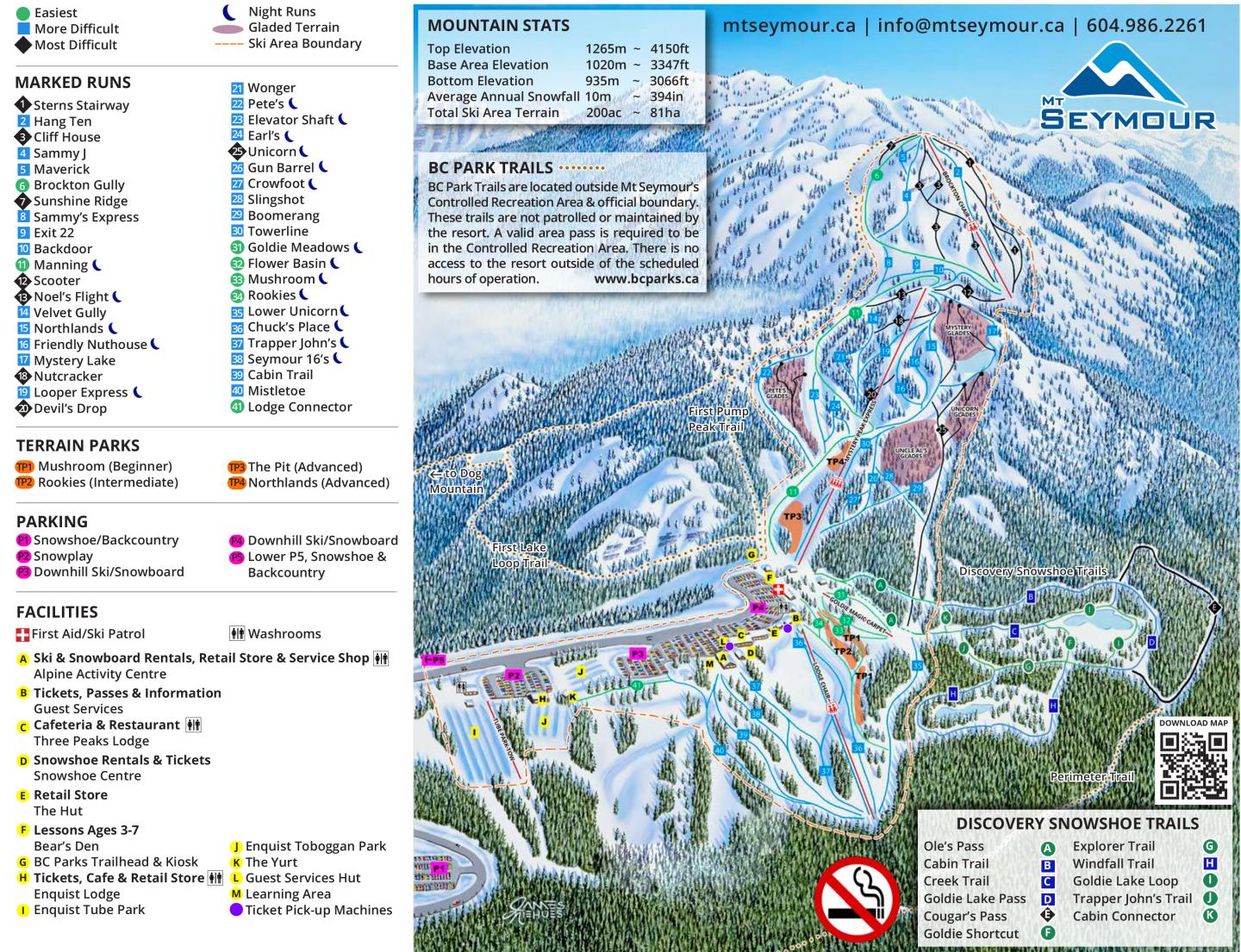 Mt Seymour Trail Map